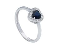Ring Babila Milano Woman Colore in White Gold Zaffiro 0.58 Ct 262773ZB - 262773ZB